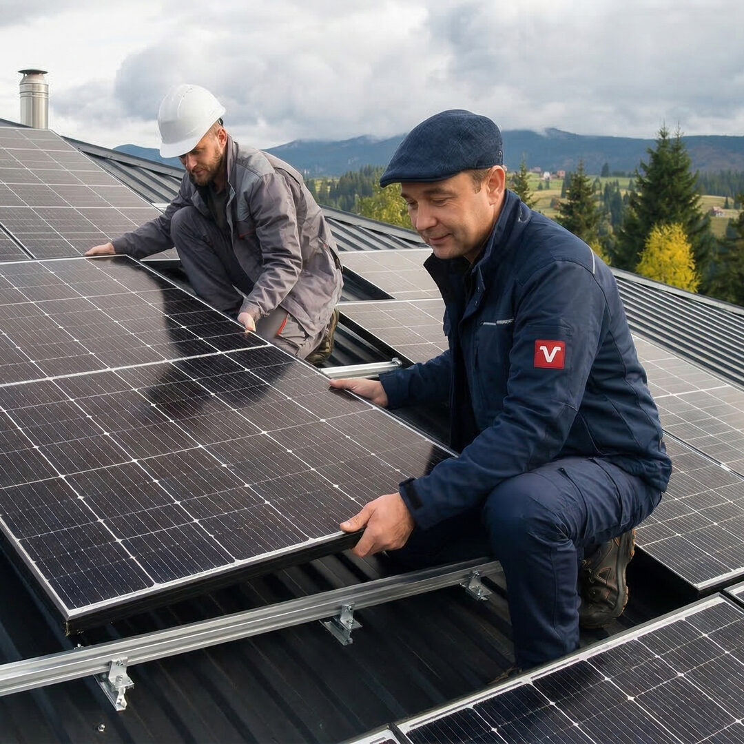 PV-Anlage Montage durch Vogl Haustechnik im Murtal